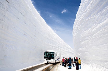 【羽田】6つの乗り物で繋ぐ立山黒部アルペンルートと上高地・富士山 大自然と一度は見たい絶景に出会う旅3日間 団体ツアーだから、大きな荷物は観光バスに預けたままでOK!3